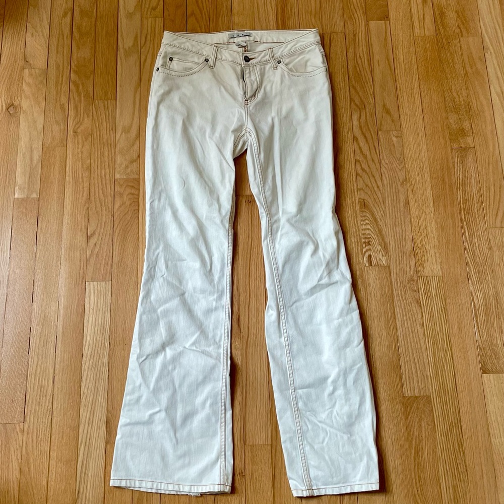 Like New! CAbi Cream Flare Jeans